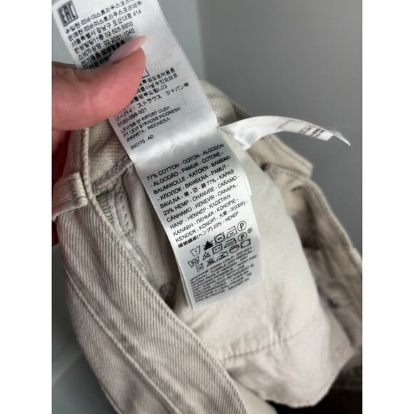 Levi's® Premium High Loose Women’s Jeans  Wide Leg Mushroom Grey Size 27 - Picture 5 of 9